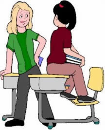 Estudiantes hablando